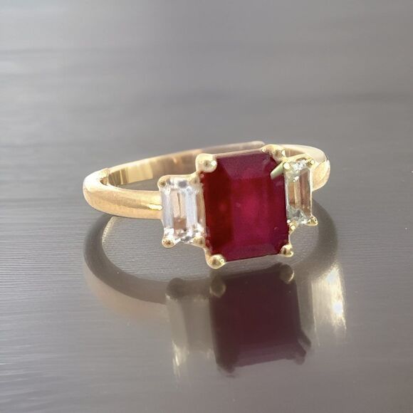 Natural Ruby Sapphire Ring 6.5 14k Y Gold 2.51 TCW Certified $3,950 310636 - Picture 13 of 16